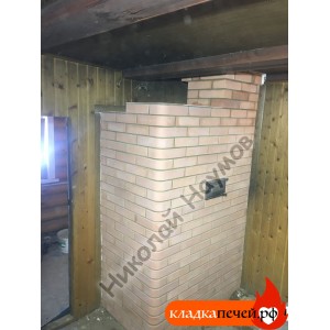 Банная печь с закрытой каменкой и баком для воды