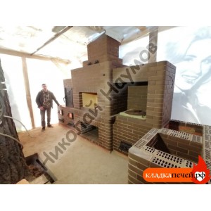 Барбекю комплекс состоящий из: казана, коптилки, мангала, тандыра, столешницы, мойки