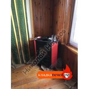 Монтаж железного камина и дымохода